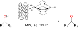Oxidation of secondary alcohols to ketones with a C-scorpionate iron complex@CNT