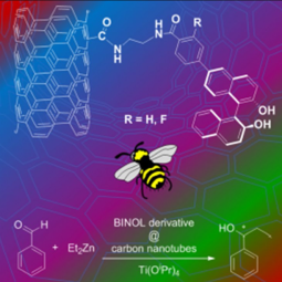 BINOL derivatives@CNT for diethyl zinc and titanium isopropoxide catalyzed alkylation of benzaldehyde