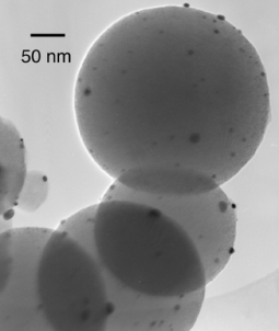Pt nanoparticles on carbon nanospheres