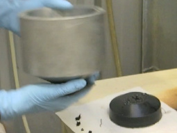 Polyurethane part produced in the pilot RIMcop machine