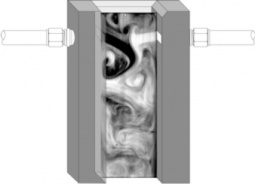 PLIF image of T-jets reactor