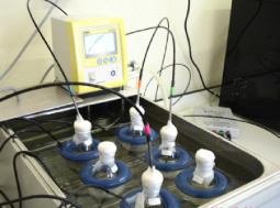 Solubility measurements in aqueous electrolyte systems
